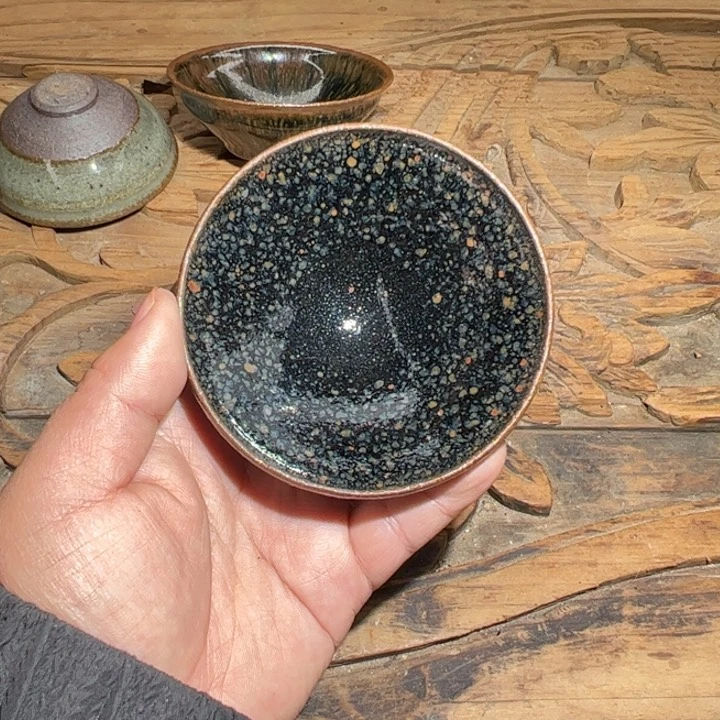 茶盏印山窑柴烧作品