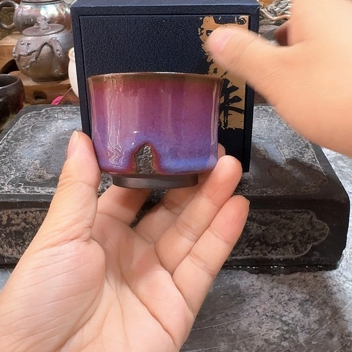主人杯子哈，瓷。。品茗