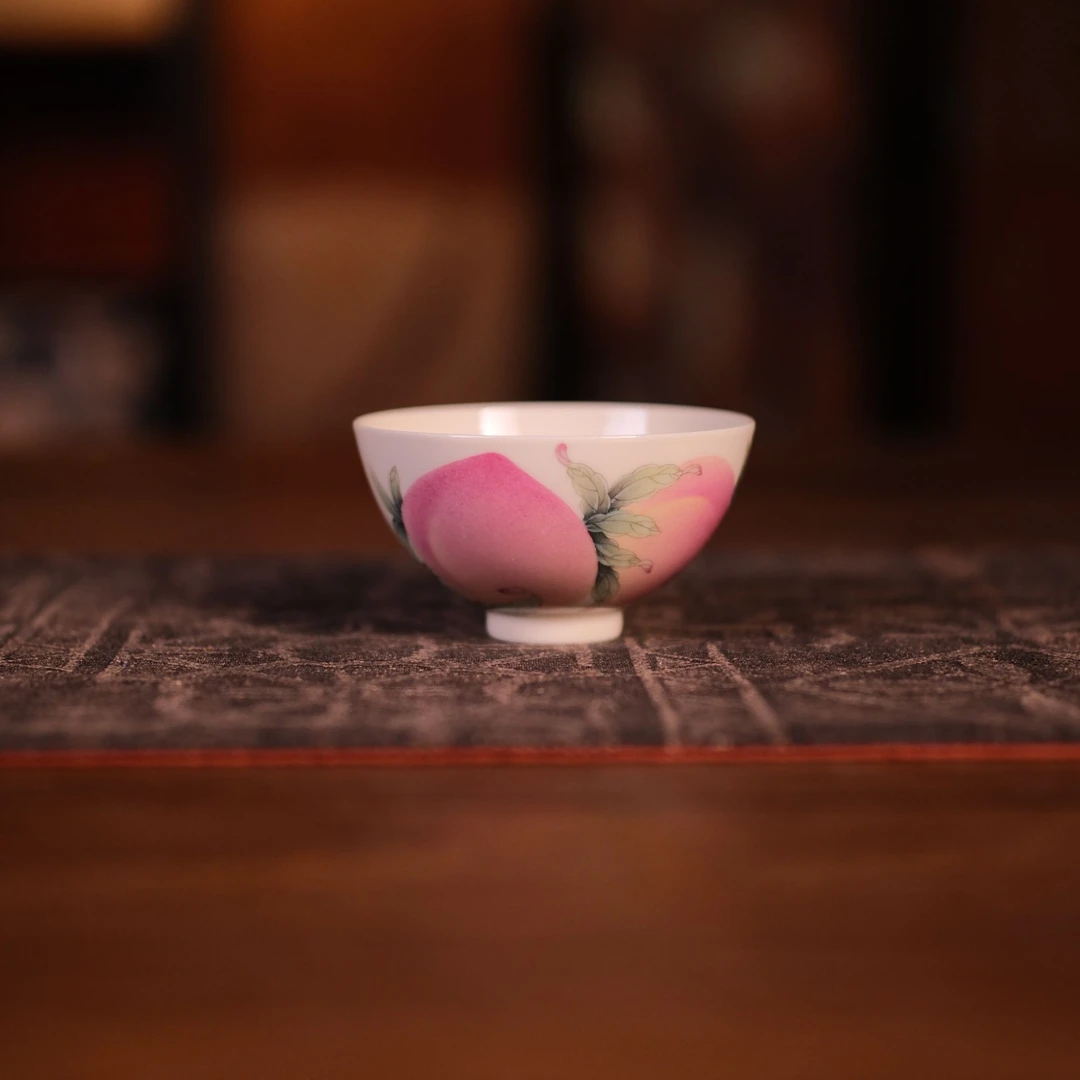 《雅圣》三桃鸡心杯