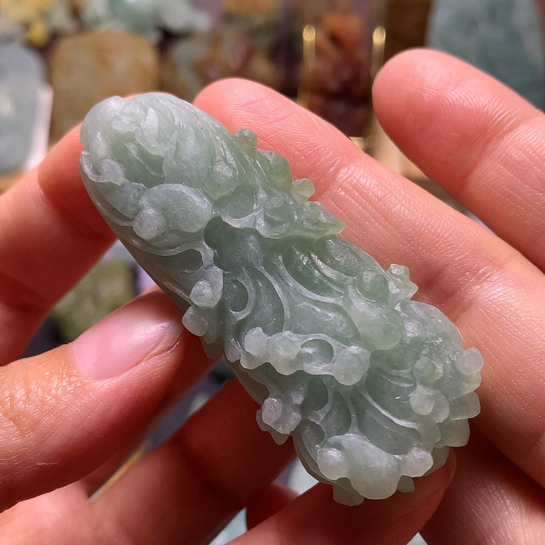 定制翡翠未镶嵌白菜