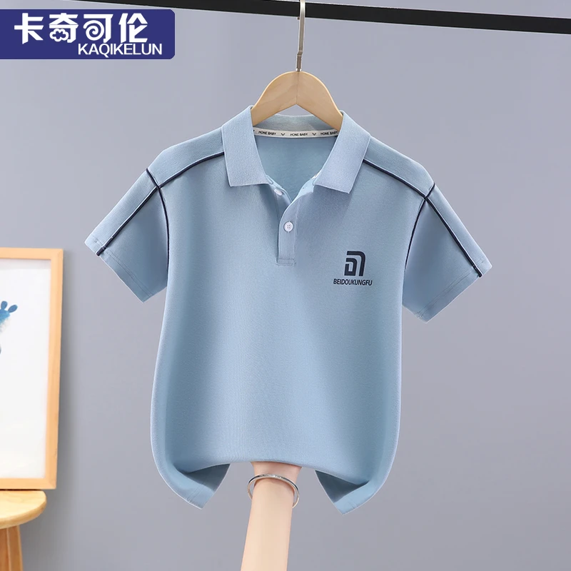 童装男童短袖polo衫2025新款夏装儿童t恤翻领夏季大童男孩上衣潮