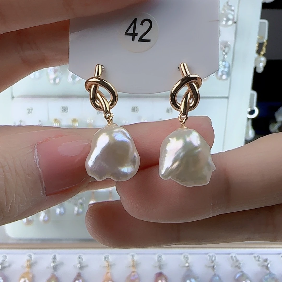 未镶嵌耳饰淡水珍珠