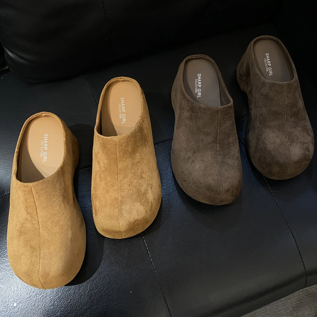 高品质厚底包头勃肯鞋