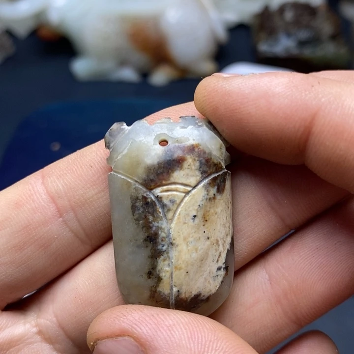 和田玉未镶嵌挂件