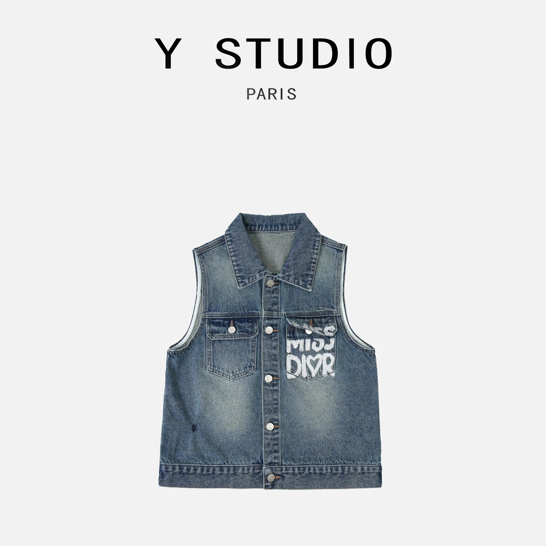 【大妮专属】（奇游缘梦）2025夏季高街时尚百搭牛仔马甲外套女款