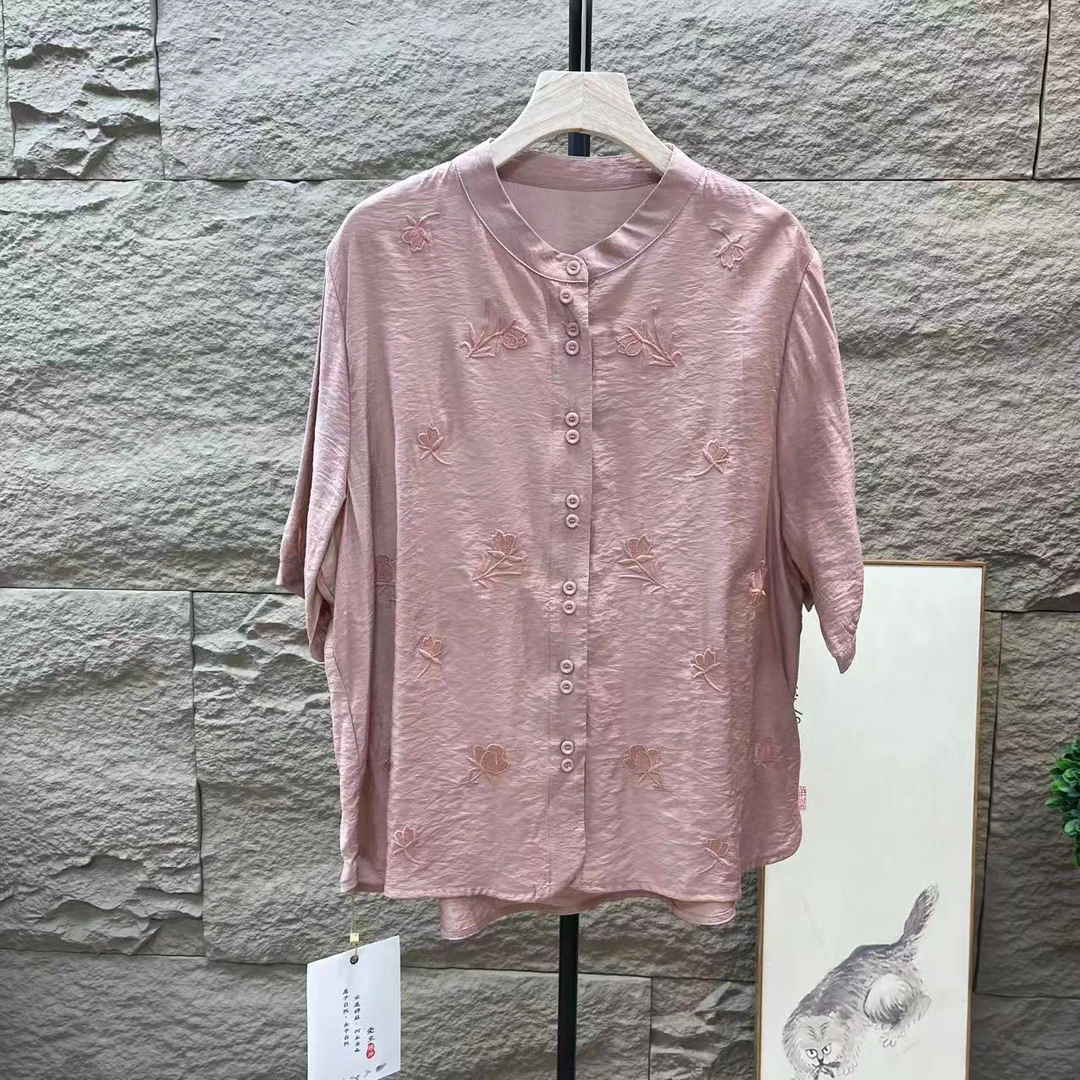 9167新款夏季优雅减龄百搭文艺衬衫QZ