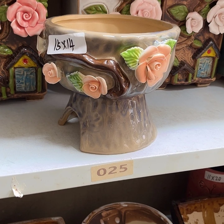 紫砂花盆粗陶材质多肉花盆