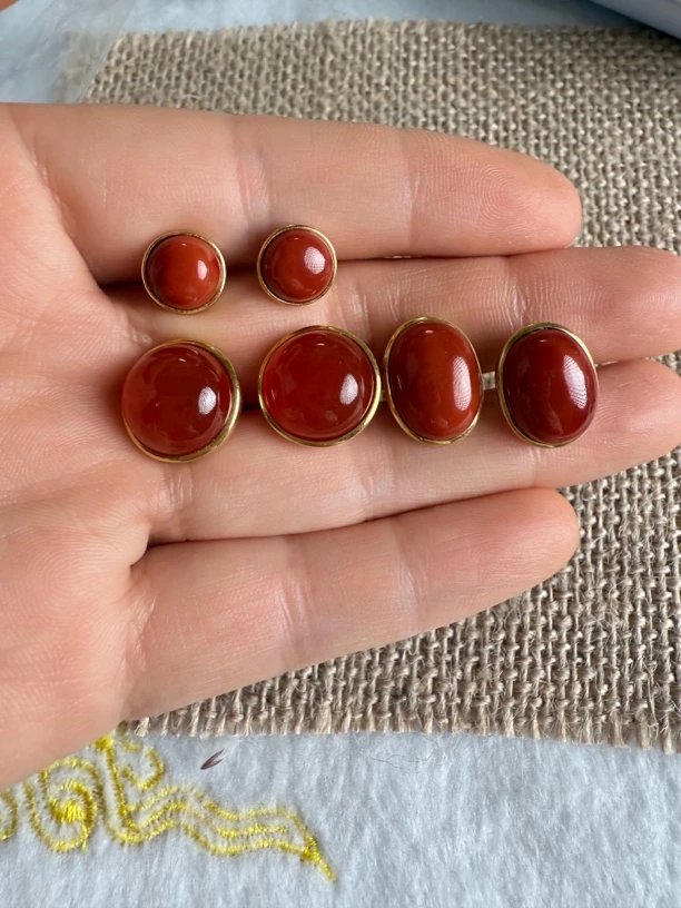 【吉吉鑫珠宝阁】高定制款南红耳饰多样可选