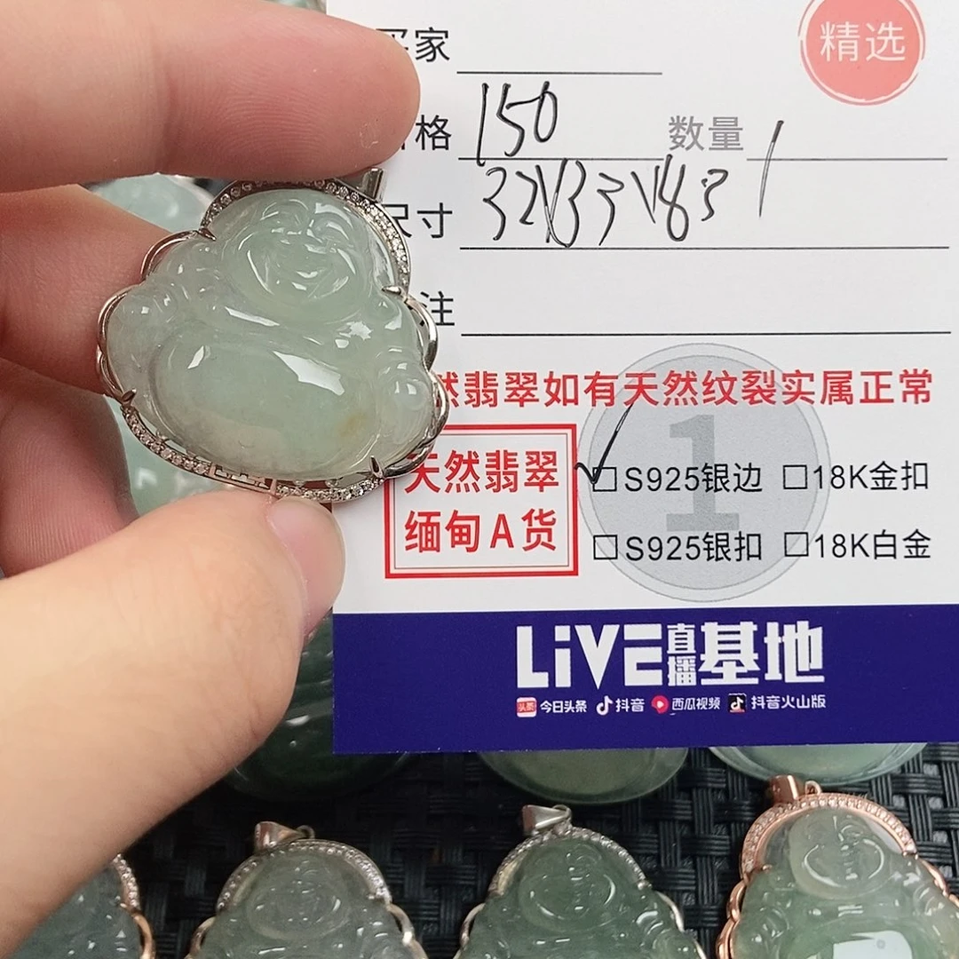 翡翠银S925镶嵌颈饰