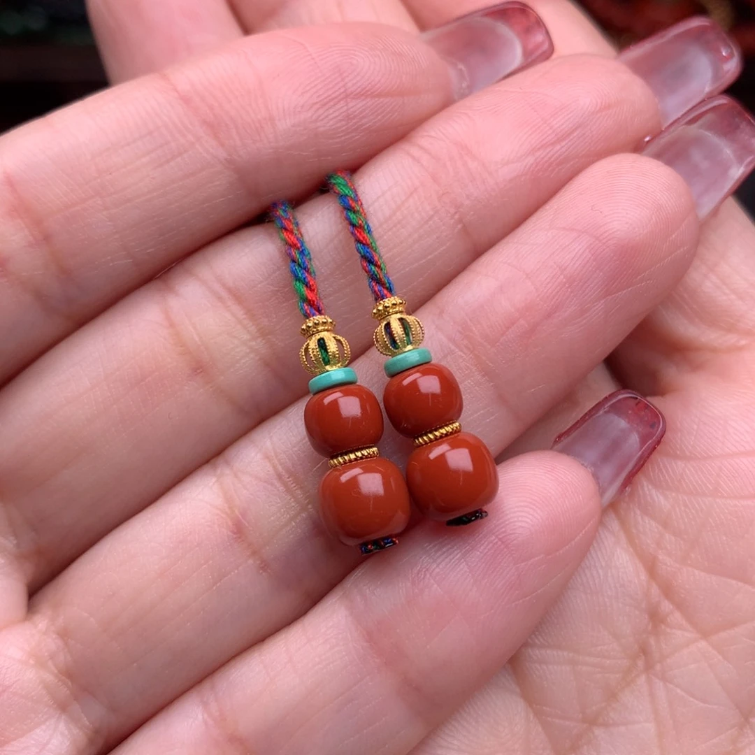 南红玛瑙精工配饰弟子珠未镶嵌