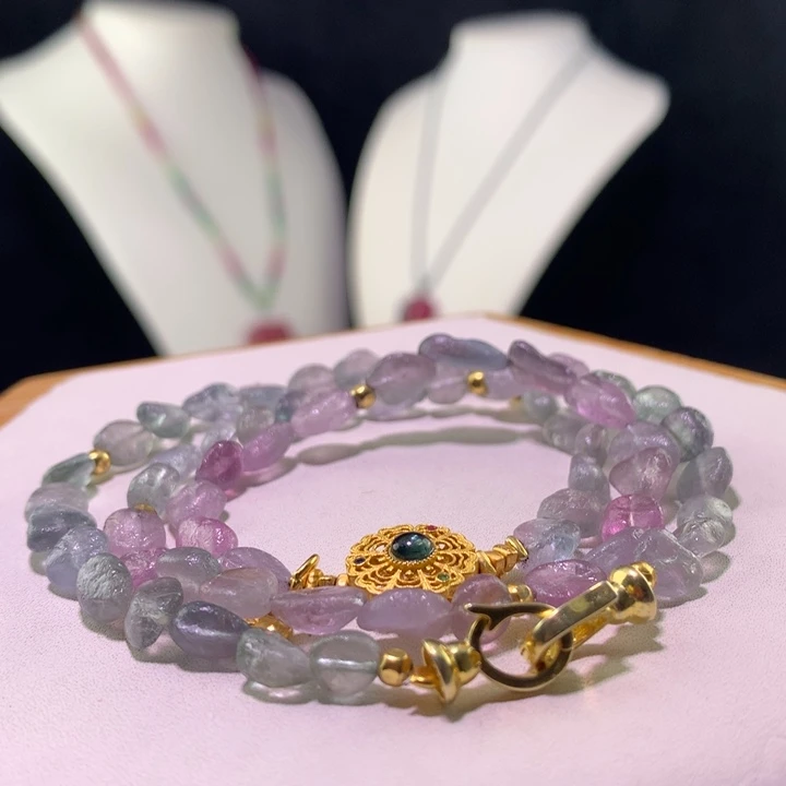 双色碧玺手链未镶嵌