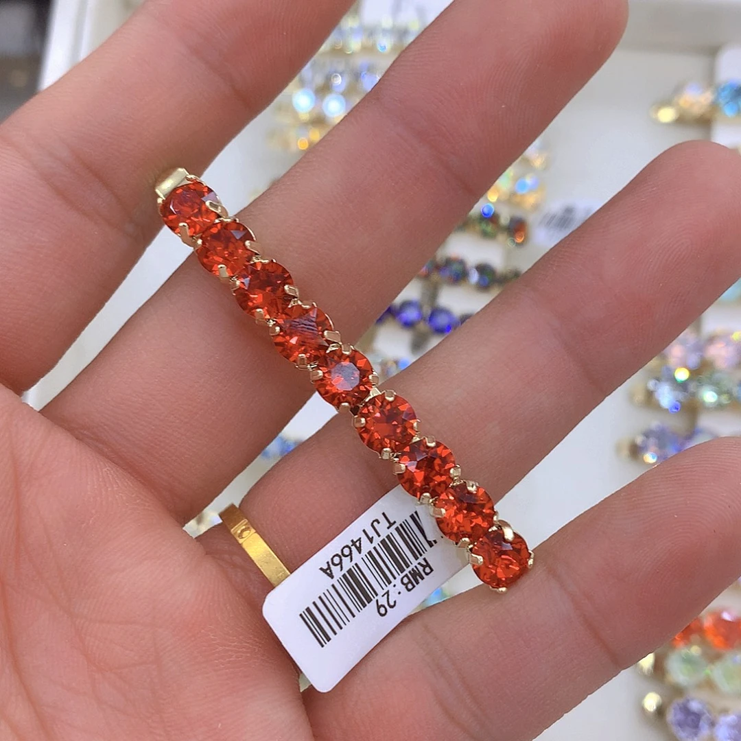 仿水晶锌合金一字