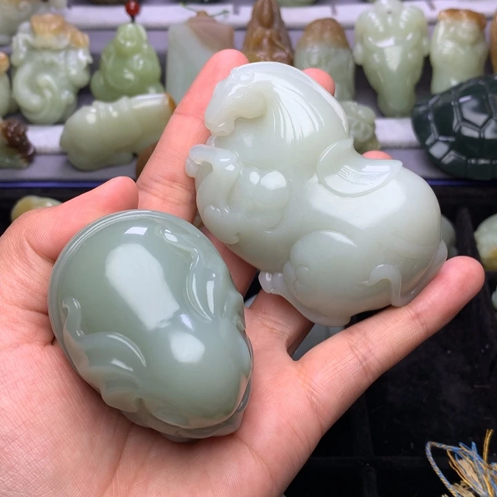 未镶嵌和田玉把件怪**长