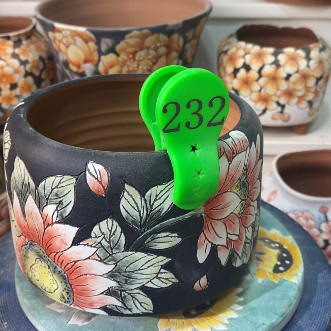 紫砂花盆水晶花盆232