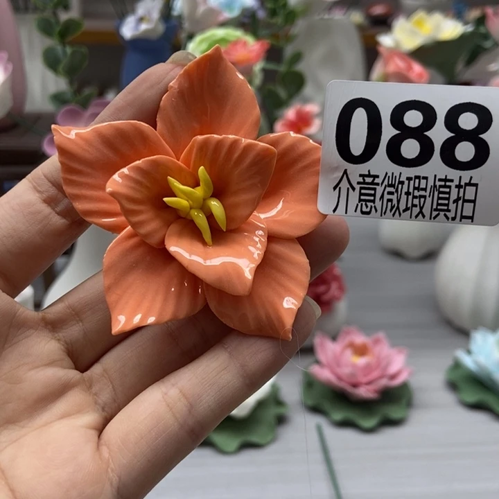 陶瓷手工制作陶瓷花