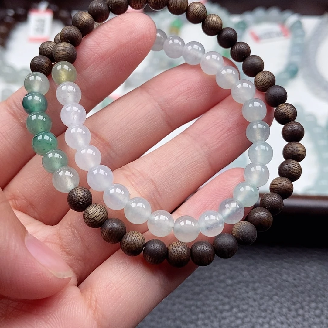 翡翠未镶嵌手链卡6