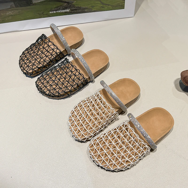 女童韩版编织包头镂空凉鞋2025夏季新款中小童宝宝学步公主沙滩鞋