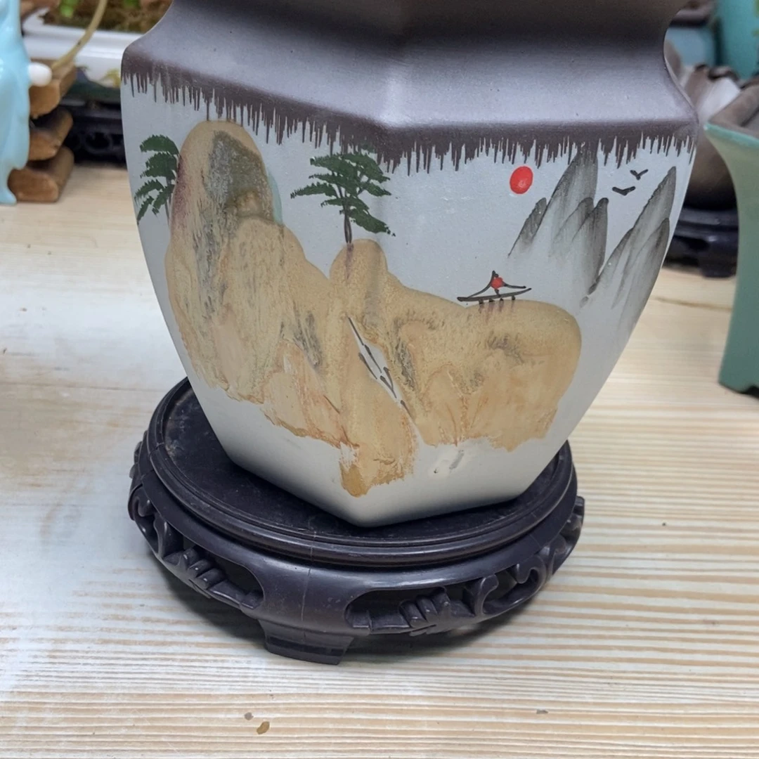 瓷片陶瓷花盆陶瓷艺术