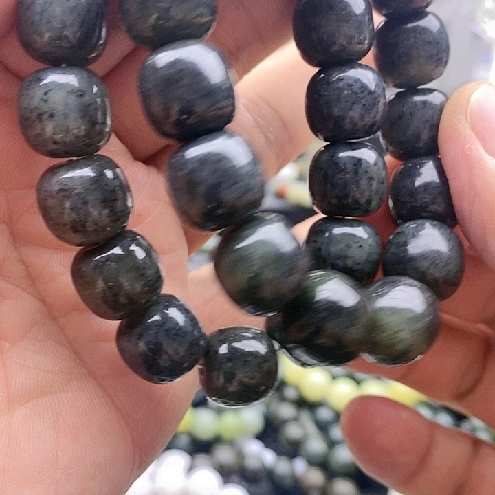 【闪购商品】手链未镶嵌和田玉14聚墨青花拍一发一