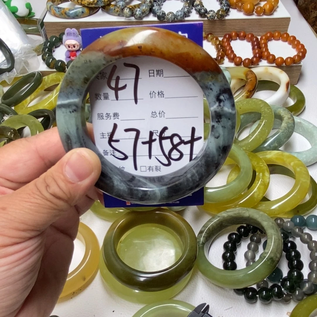 未镶嵌蛇纹石玉手镯