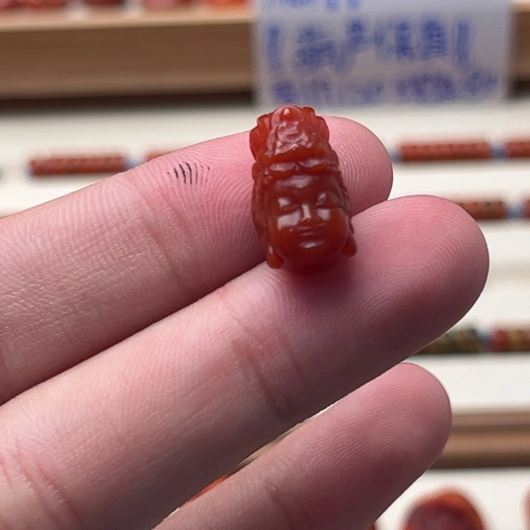 未镶嵌南红南红玛瑙观音头19