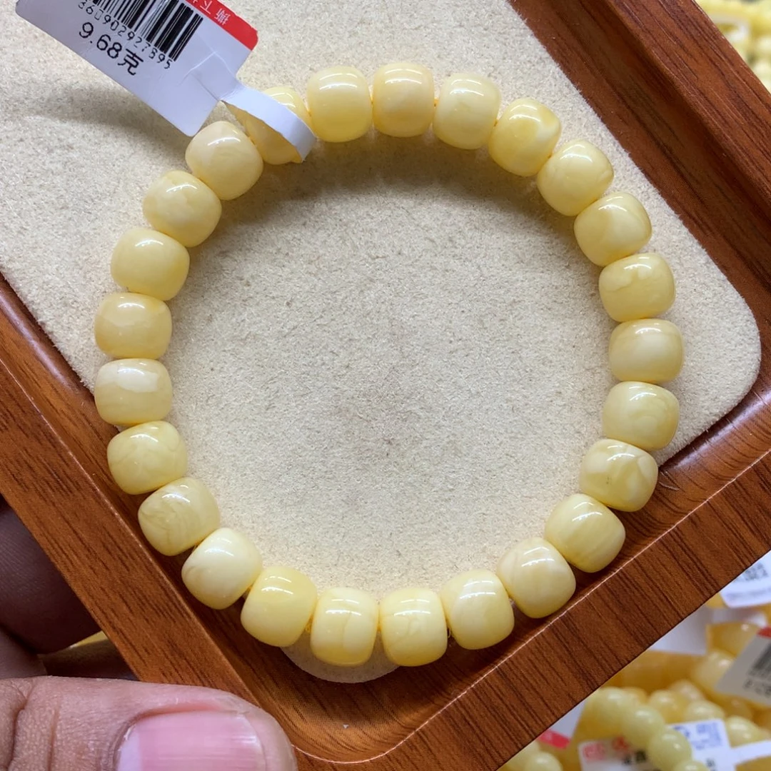 未镶嵌蜜蜡手链蜜蜡