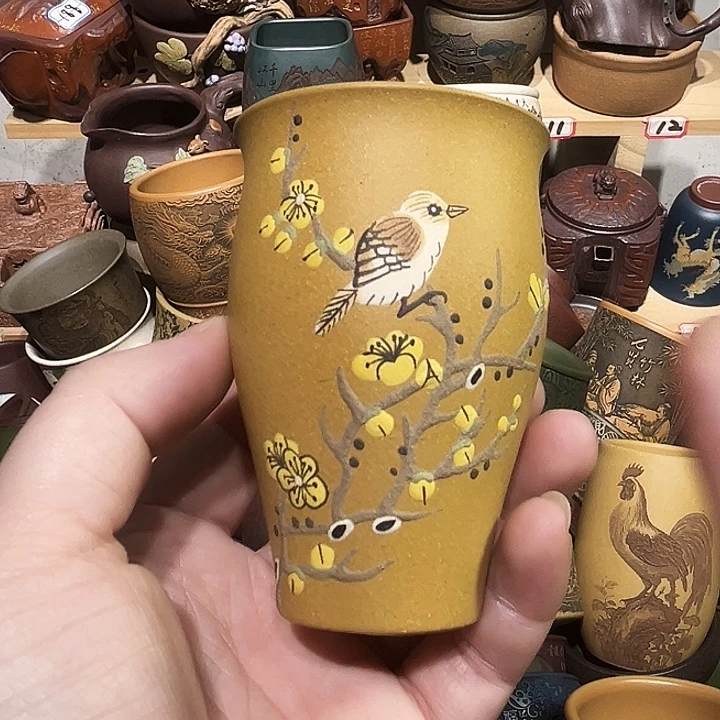 紫砂茶杯宜兴紫砂主人杯