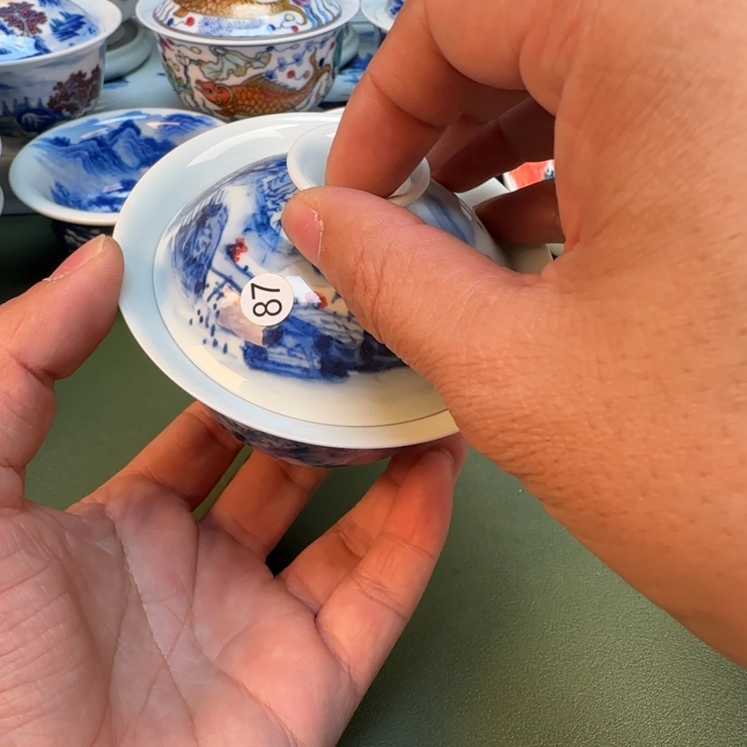 纯手工纯手绘茶具石头87