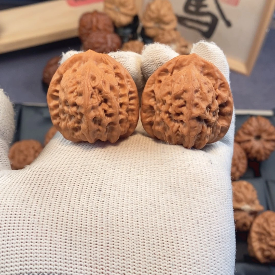 把件文玩核桃走色漂亮系列40尺挂月峰佛肚F402