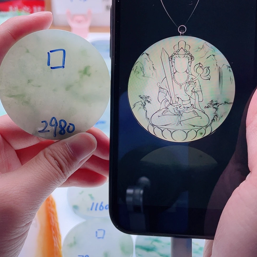 定制翡翠未镶嵌天然翡翠包工