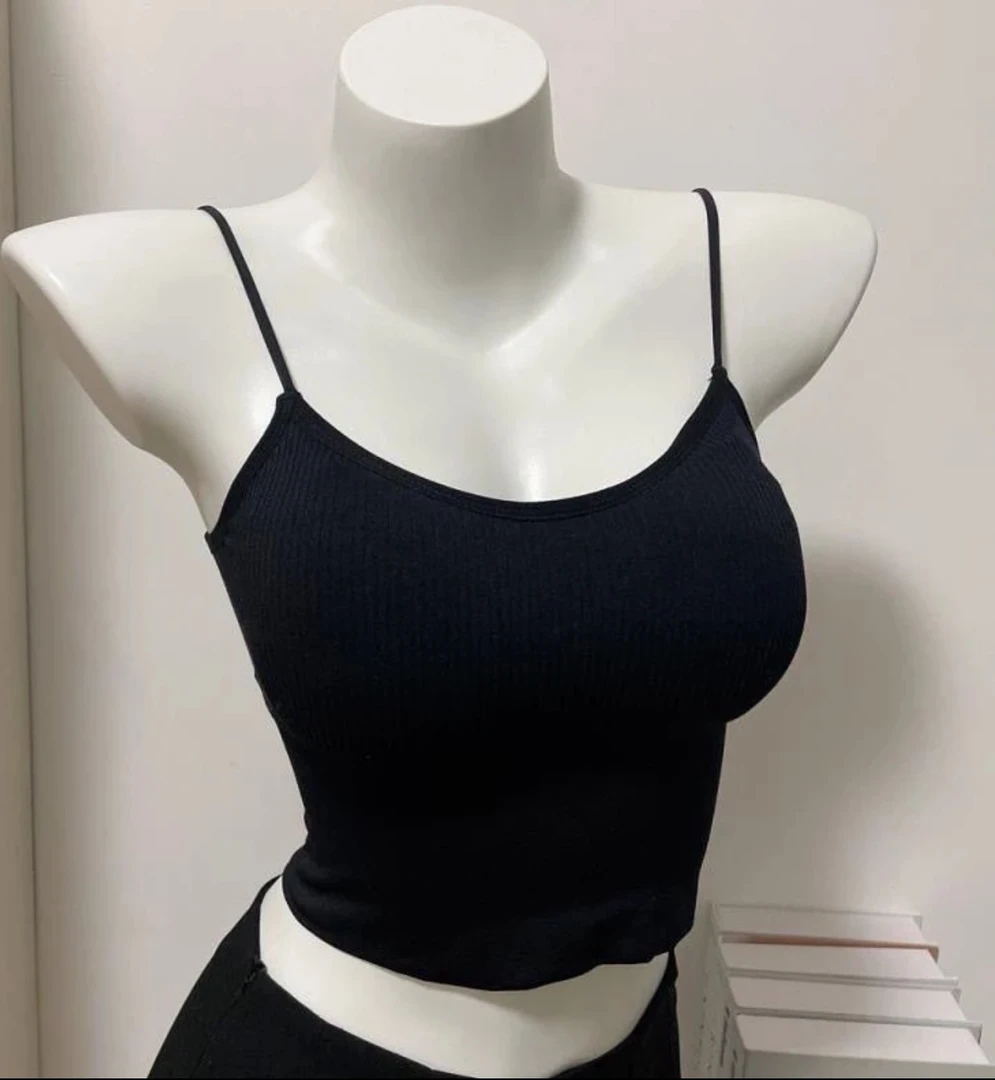 吊带美背加厚胸垫（拍一个发两个胸垫）