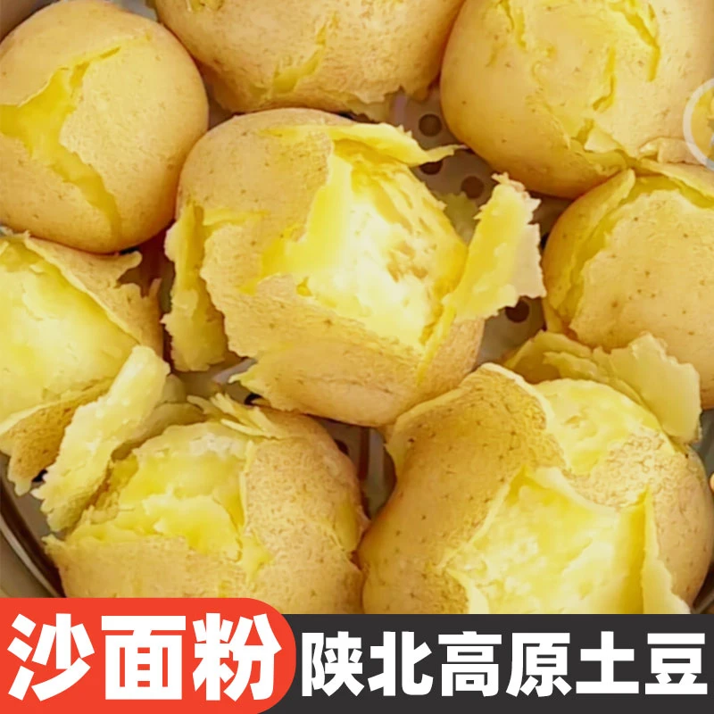 【新号福利】陕西高山沙地黄皮土豆9-10斤带箱黄洋芋新鲜马铃薯-16