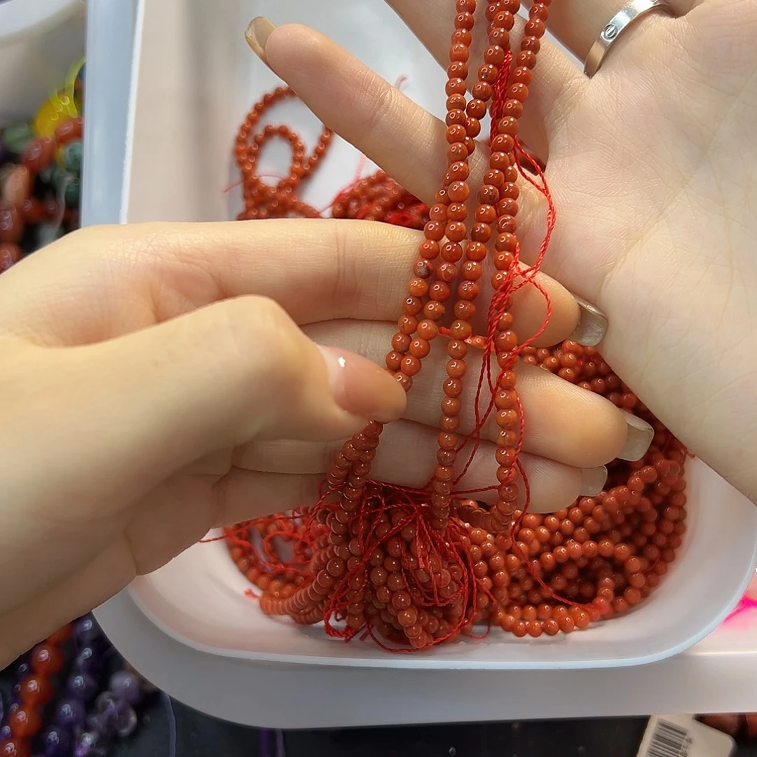 玛瑙/玉髓合金珠宝半成品卡4飘花南红四圈