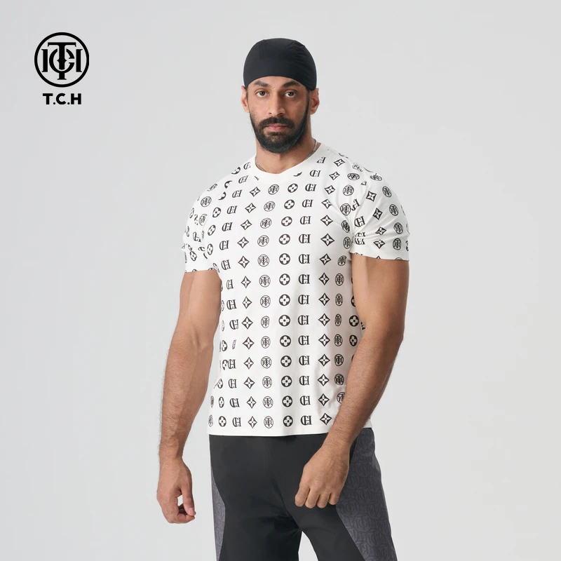 轻奢-T.C.H/25春夏新款经典烫钻重工短袖轻奢系列T恤T72B106085