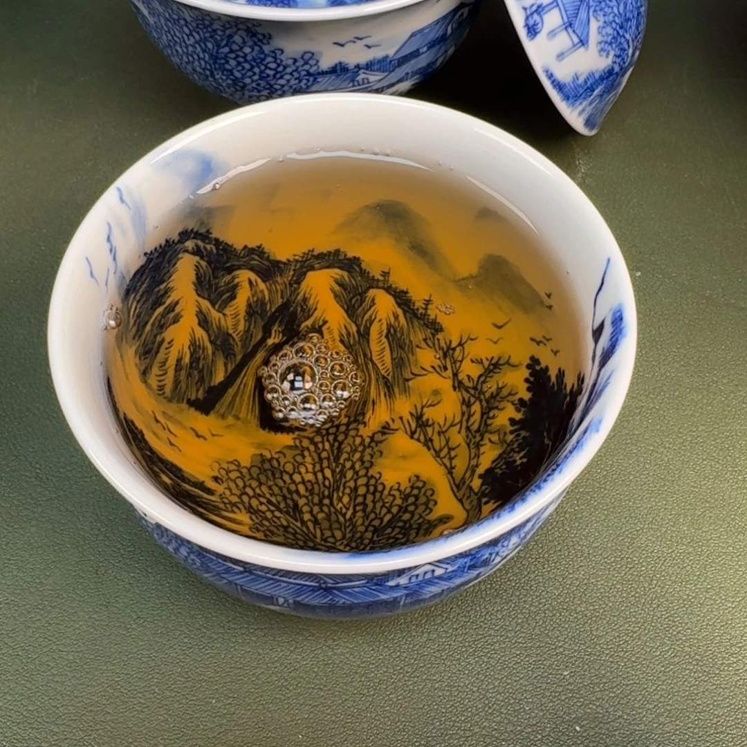 瓷景德镇纯手绘茶具圆圆247