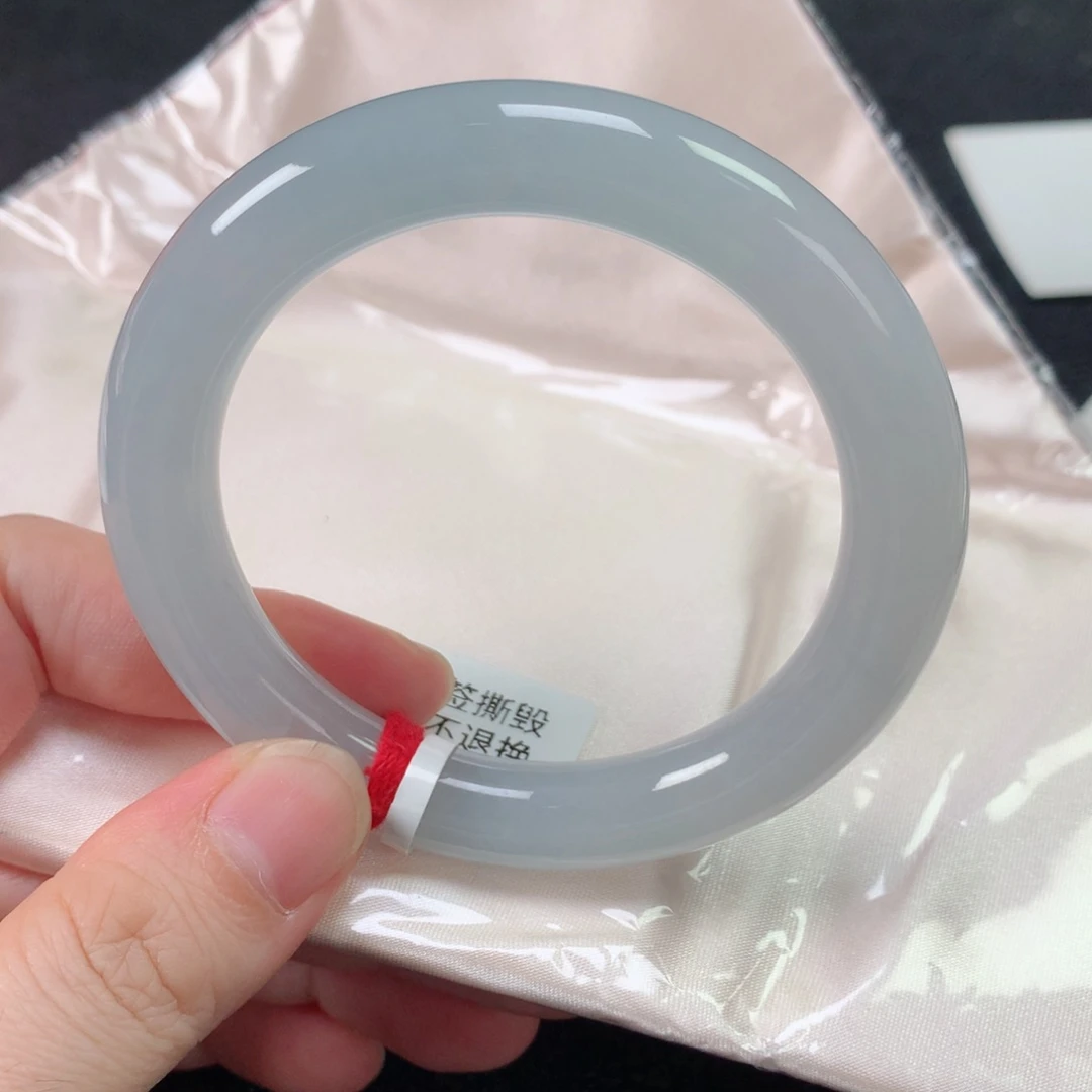 未镶嵌手镯翡翠缅甸天然翡翠手镯55圈口