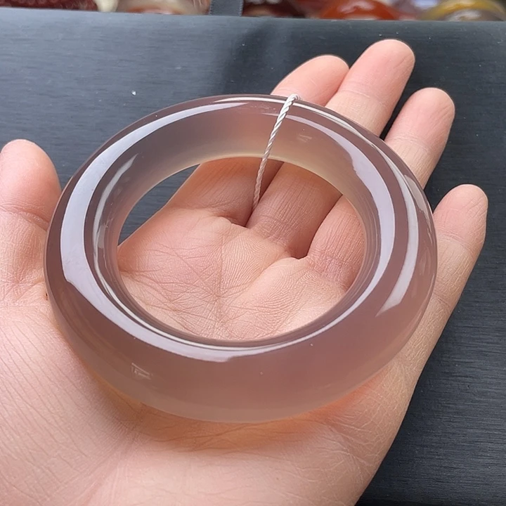 玛瑙/玉髓未镶嵌手镯52.8圈口