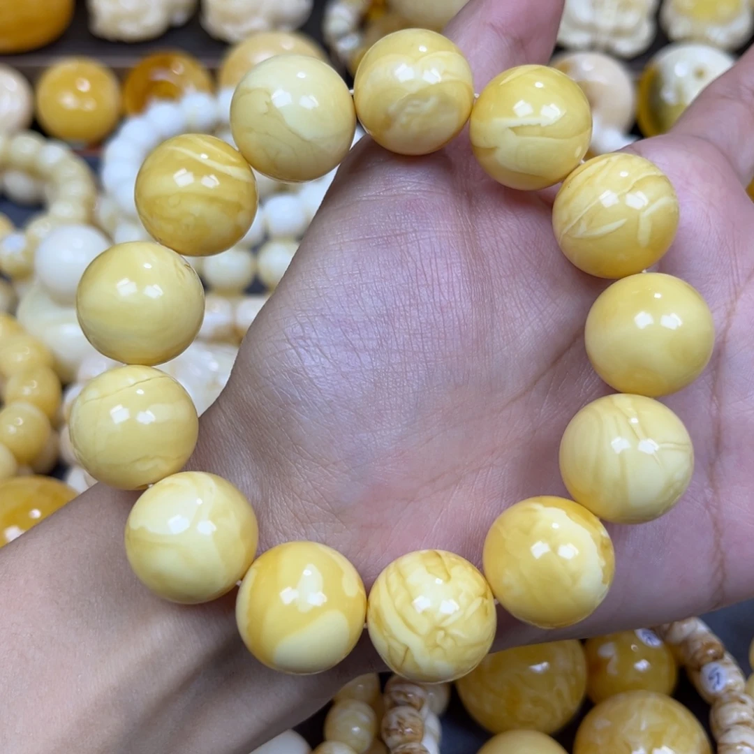 琥珀未镶嵌手串18+