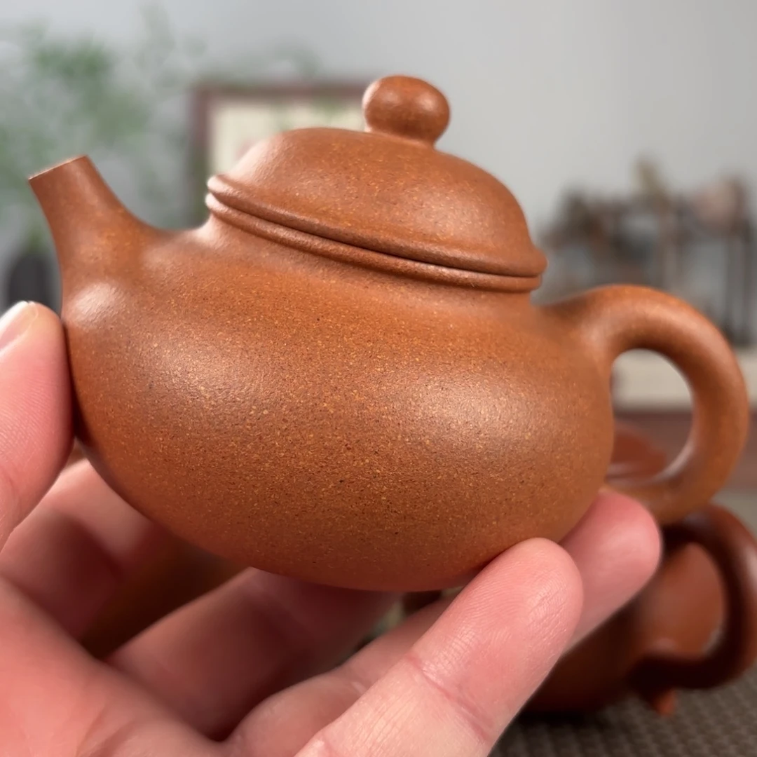 ****福紫砂茶壶黄龙山原矿紫砂壶