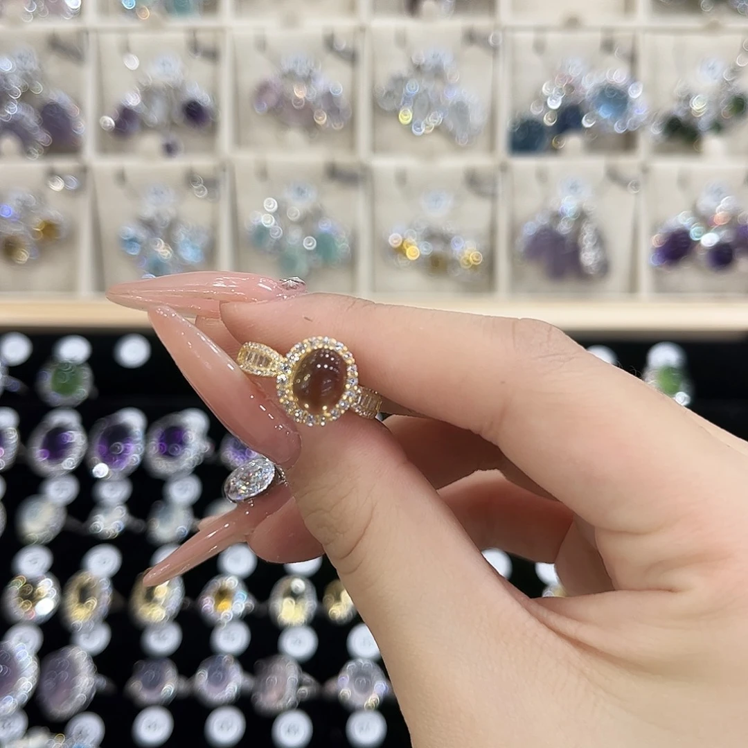 @***李银S925镶嵌戒指黄晶