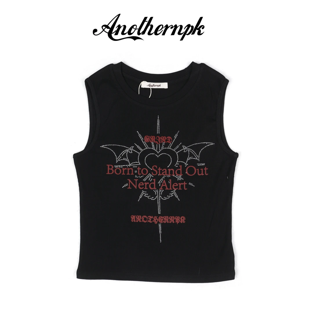 ANPK街头辣妹工字背心运动外穿圆领复古情侣百搭宽松A5F01A0179