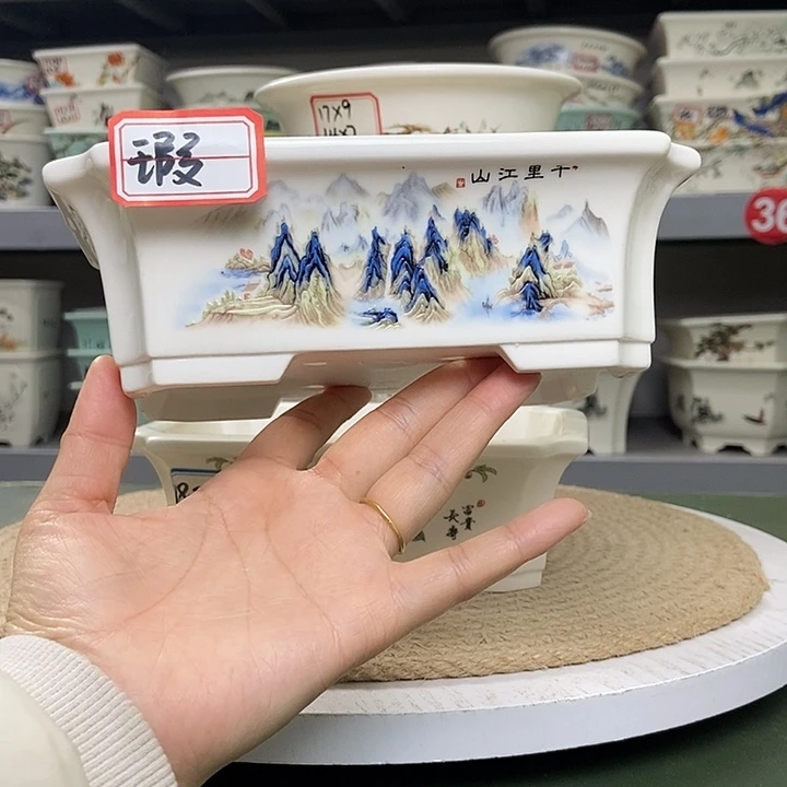 紫砂宜兴紫砂花盆