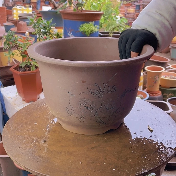 紫砂宜兴紫砂平角金钟30