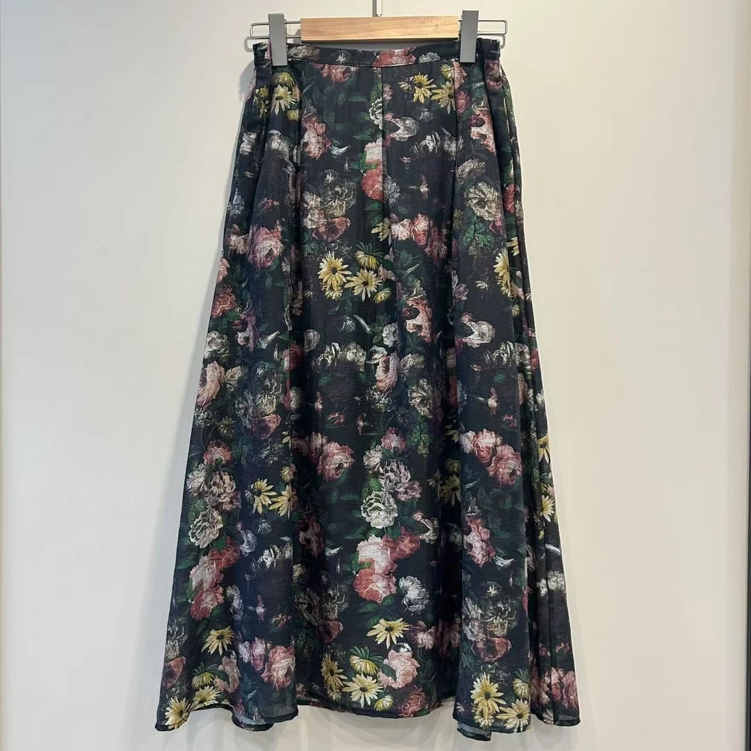 【老钱说】时尚百搭极简印花半身裙子