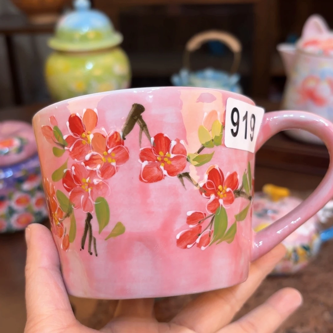 景德镇手绘高温釉下彩陶瓷茶具