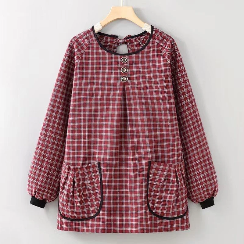 新款短款棉布福袋兜透气防尘土油污厨房户外工作成人围裙