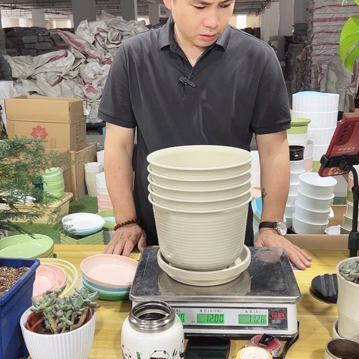 矮陶口21高16米色5个带托