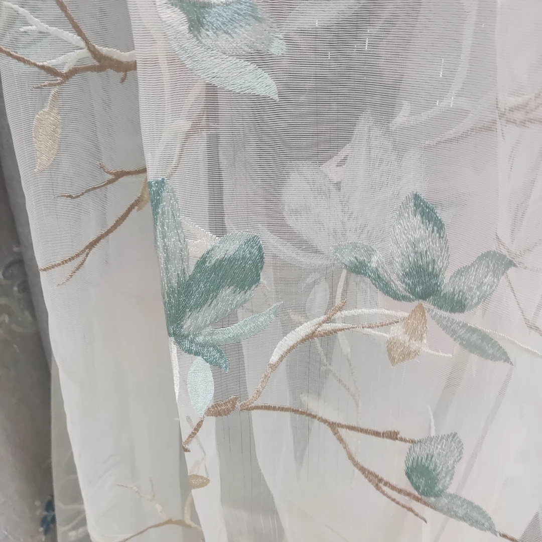 7737白色纱帘宽4.95米高2.71米