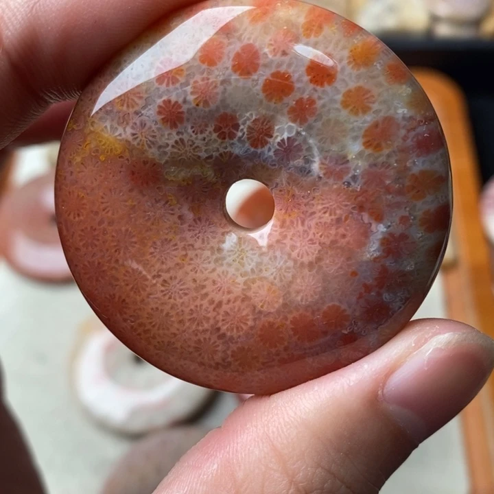 硅化玉颈饰未镶嵌可****人