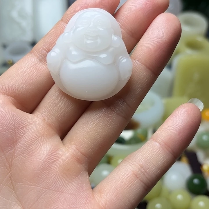 和田玉（糖玉）未镶嵌车挂